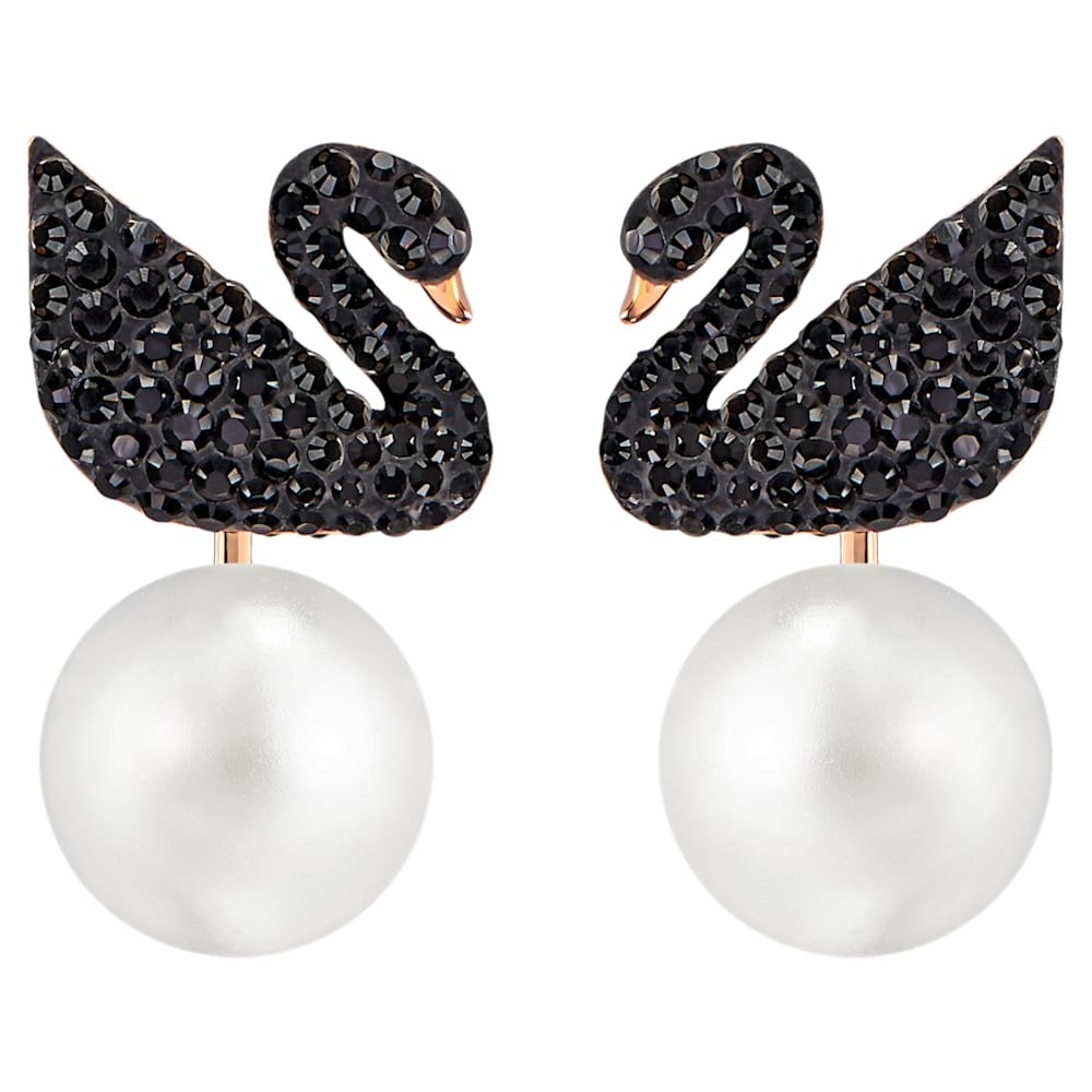 SS Iconic Swan Pierced Earring Jackets | Swarovski