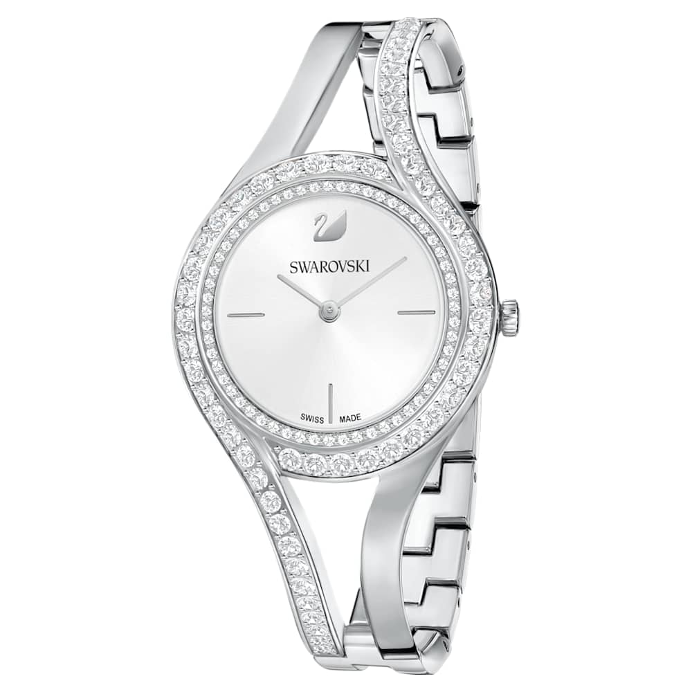 Montre Eternal Fabrique en Suisse Bracelet en cristal Ton argente Acier inoxydable