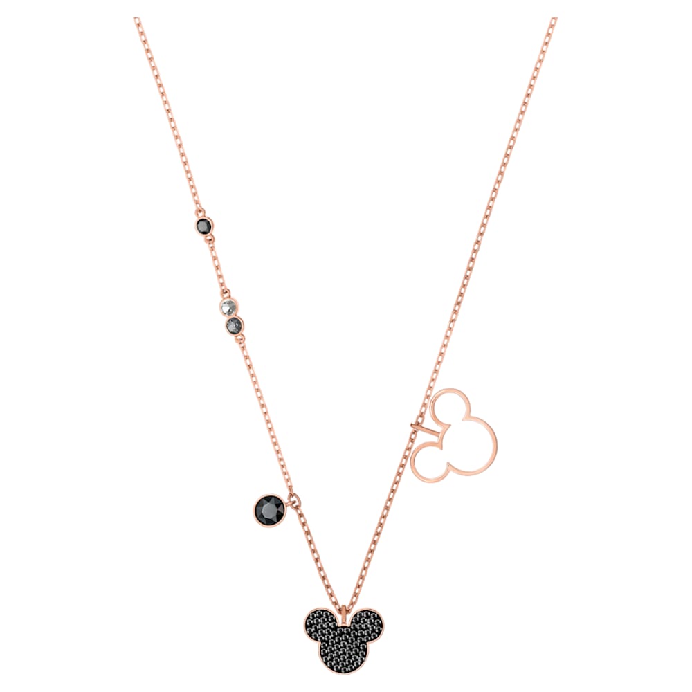 Mickey & Minnie Pendant, Multi-colored, Rose-gold tone plated ...