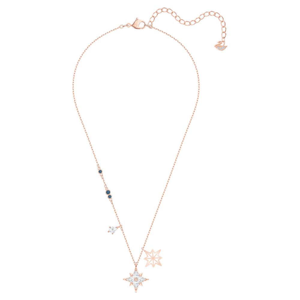 Swarovski Symbolic pendant, Star, White, Rose gold-tone plated | Swarovski