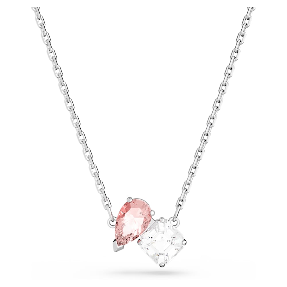 Sweetheart Deluxe Tennis Necklace | Rose Gold | Blush Pink – Valentina-Rose