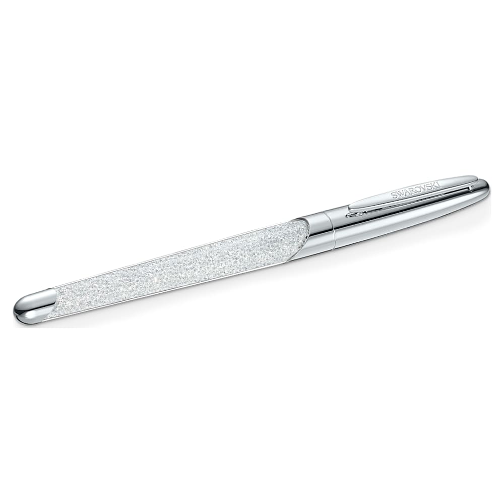 Crystalline Nova rollerball pen, Silver tone, Chrome plated | Swarovski