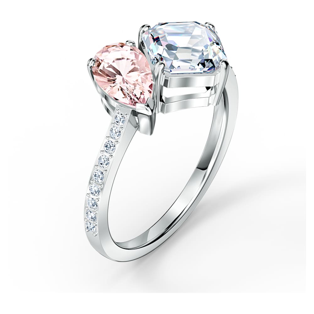 Attract Soul Ring, rosa, rhodiniert | Swarovski.com