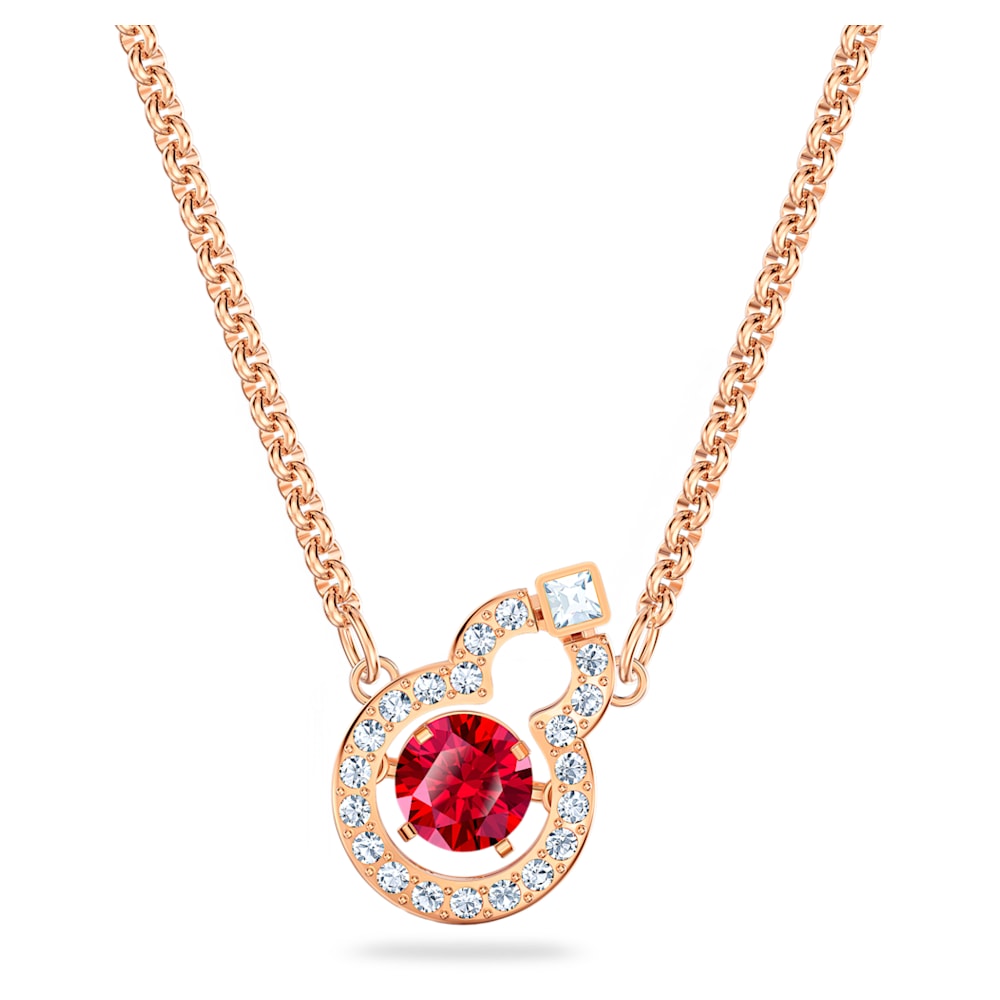 Full Blessing Hulu Necklace Red Rose Gold Tone Plated Swarovski Com Crystal rhinestone waterdrop geometric long sweater chain pendant necklace charm. full blessing hulu necklace red rose gold tone plated