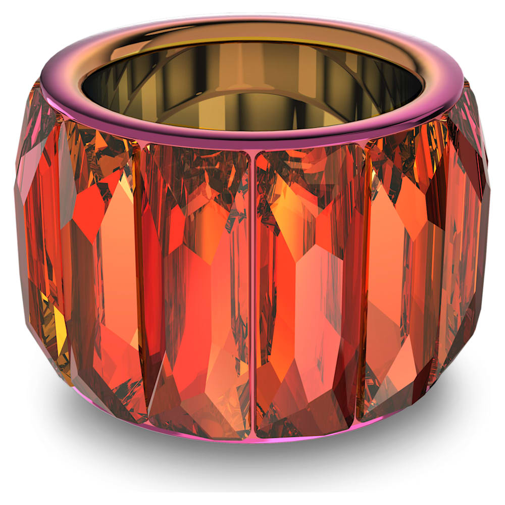 Curiosa cocktail ring, Baguette cut, Pink