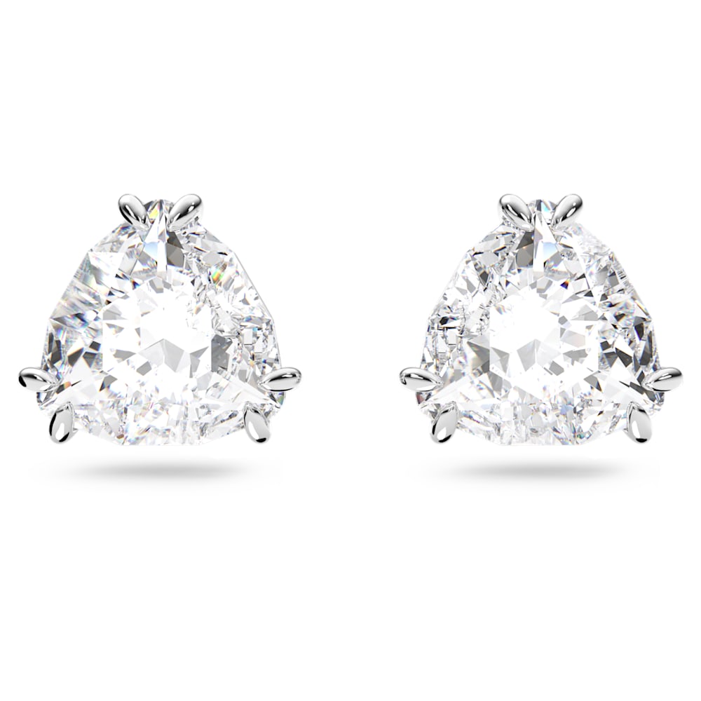 2 CT Trillion Cut Diamond Halo Screw Back Stud Earrings Diamond Earring  Diamond Jewellery