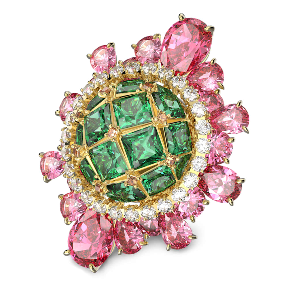 Curiosa cocktail ring, Multicolored, Rose gold-tone plated
