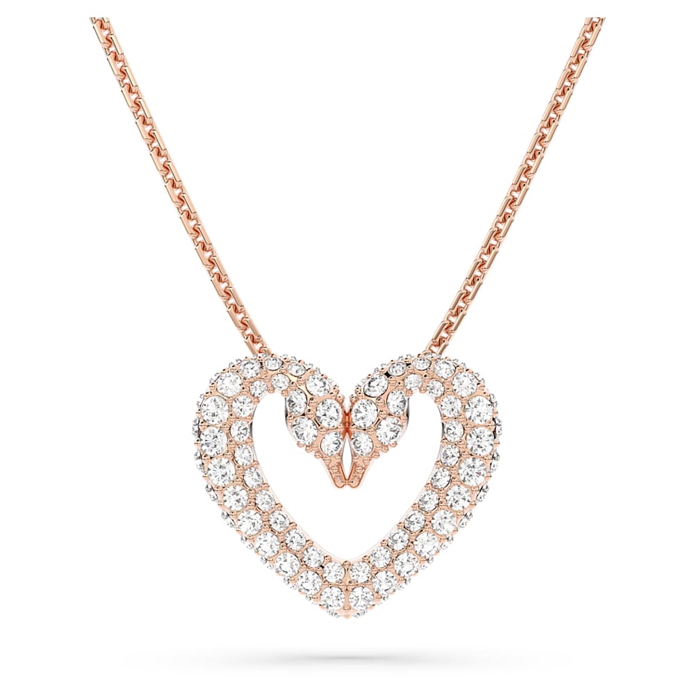 White, Rose gold-tone plated | Swarovski