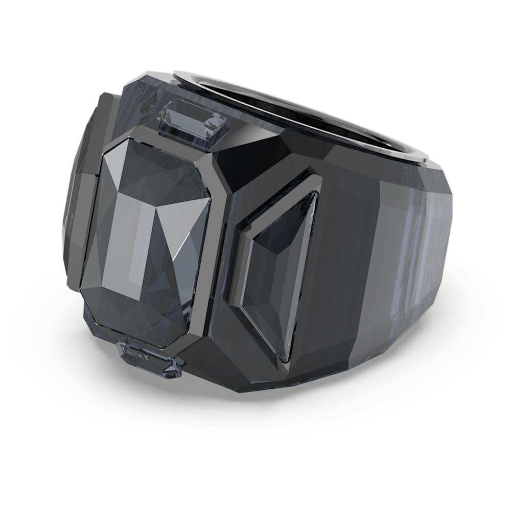 Bague swarovski noire clearance