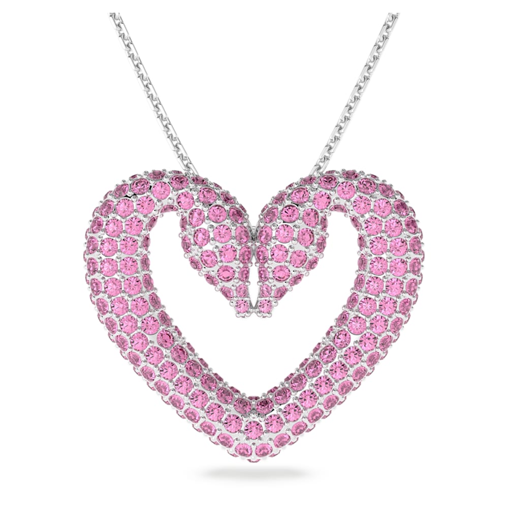 Silver Awe in Pink Pendant With Link Chain – GIVA Jewellery