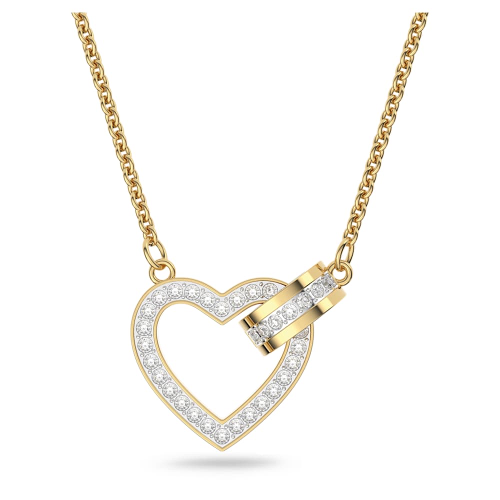 Lovely nyakl nc Sz v Feh r Aranyt nus bevonattal Swarovski