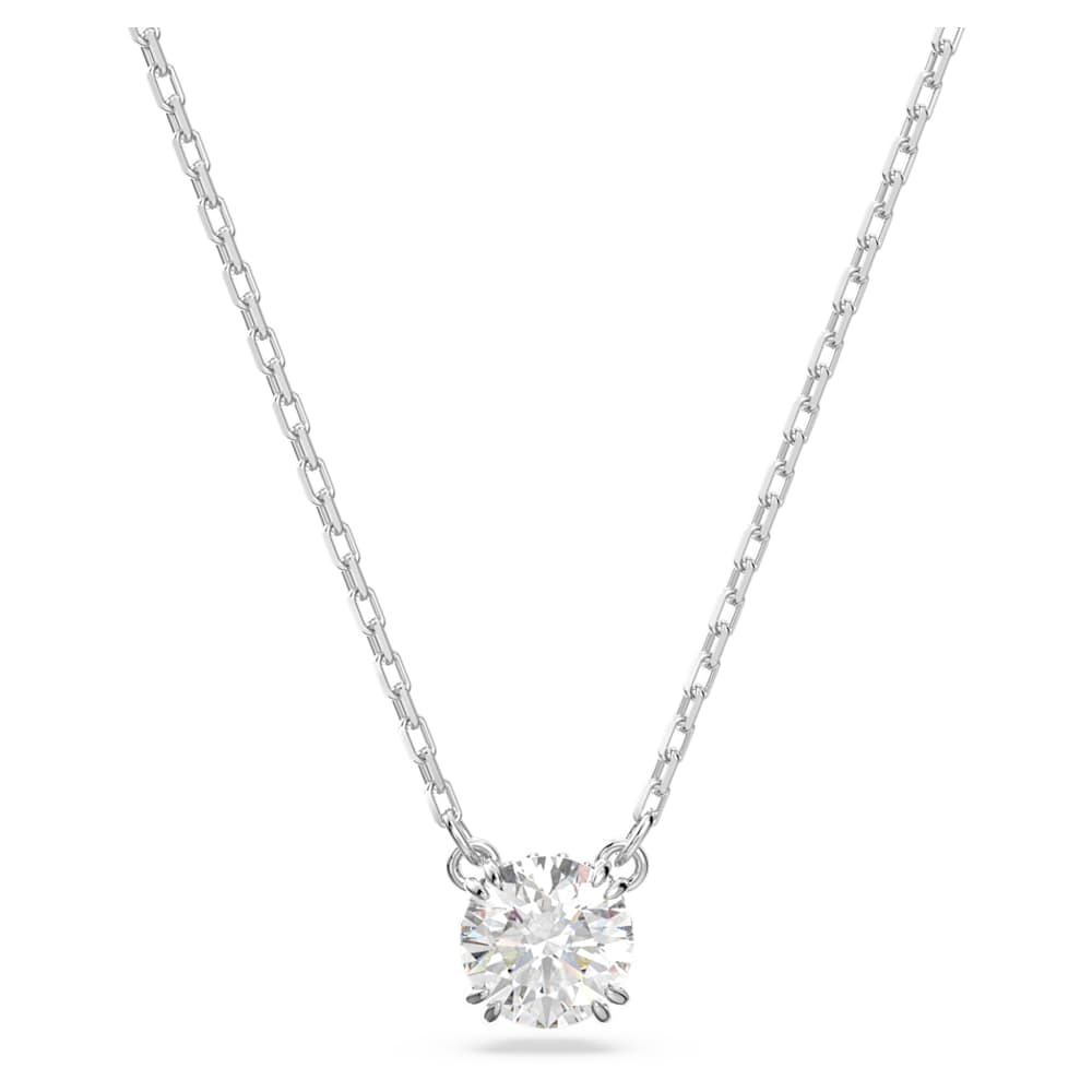 Swarovski Constella pendant Round cut White Rhodium Finished