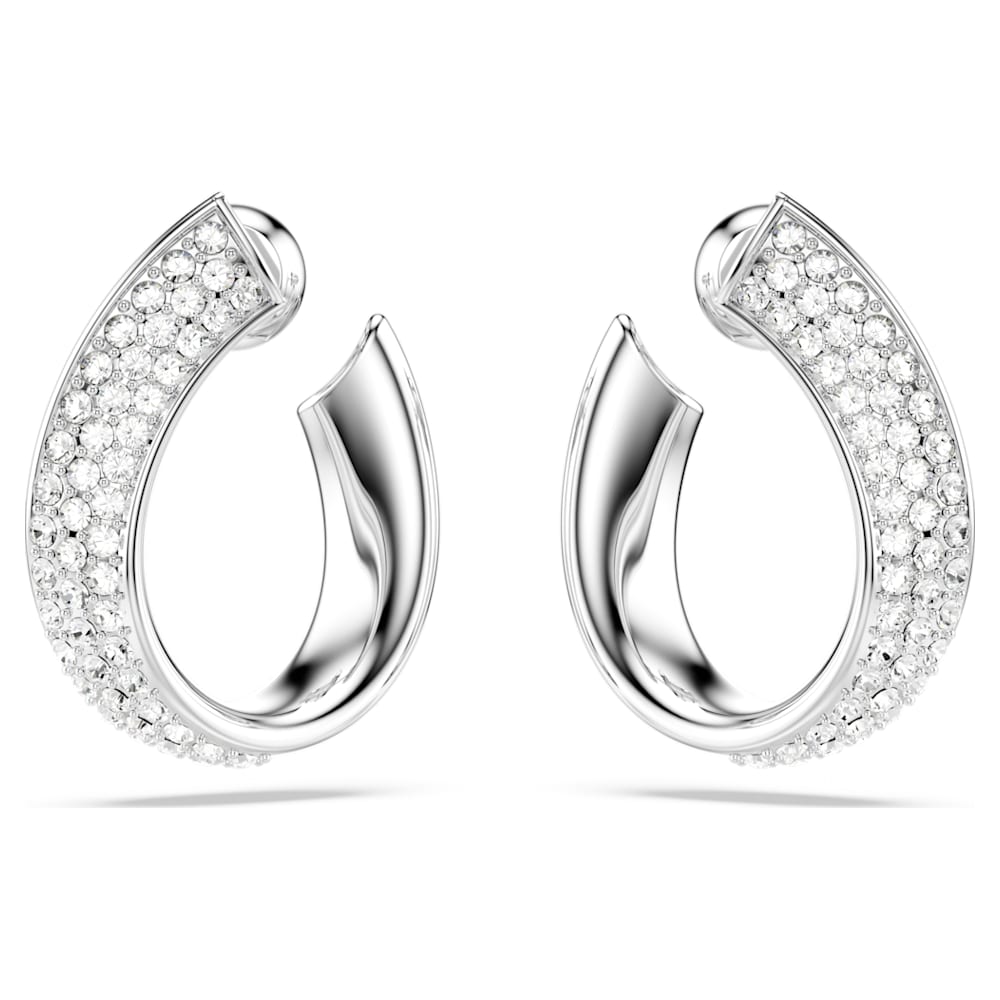 Fine earrings for women, men, black steel, skull pendant hoop earrings