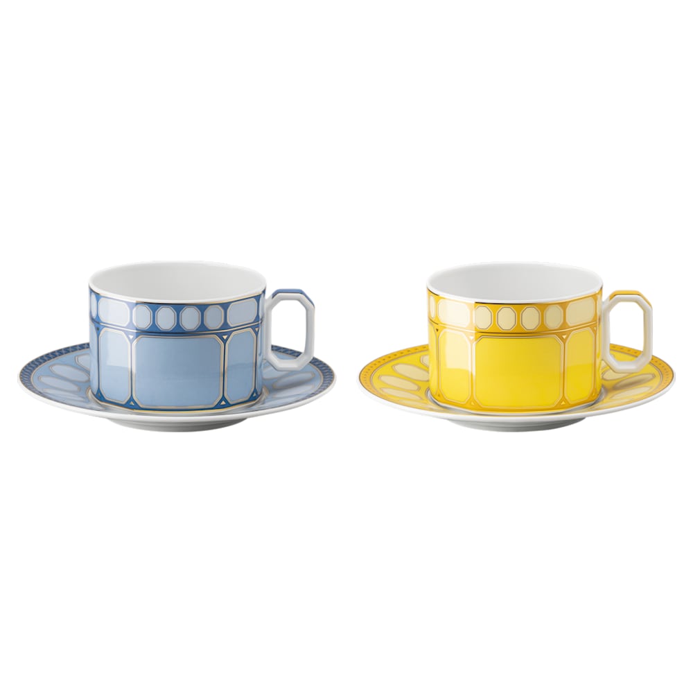 Set tazze da tè Signum, Porcellana, Multicolore