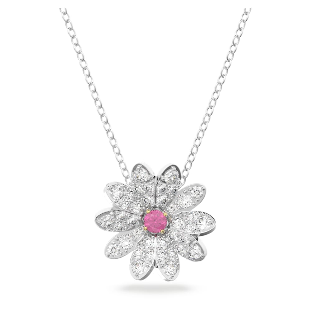 Swarovski fleur de vie pendentif argenté bijoux fantaisies vertus