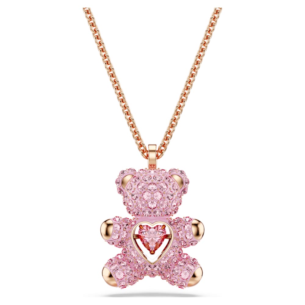 Pink Teddy Bear Necklace Hotsell | bellvalefarms.com