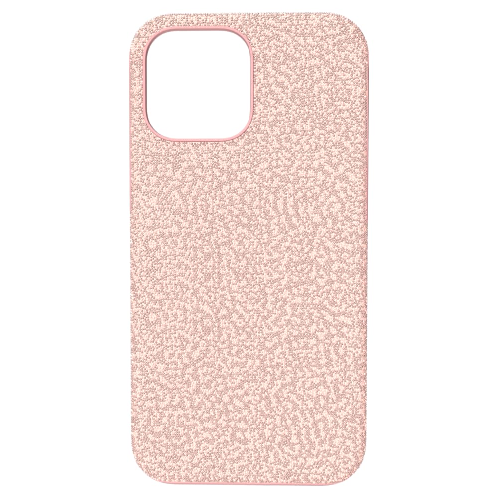 Kiq Apple - iPhone 13/13 Pro/14 - Holographic Square Case Marble Holo Light Pink Hot Pink