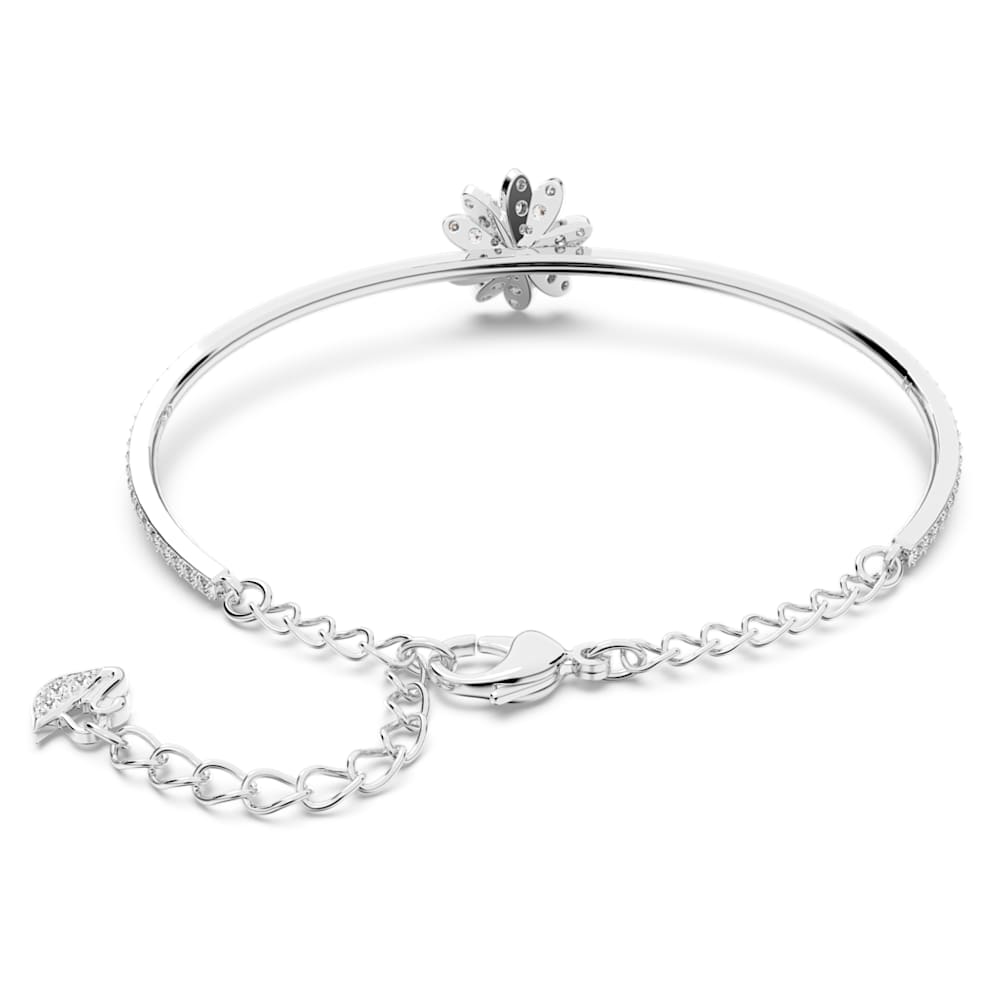 Eternal Flower armband, Bloem, Roze, Gemengde metaalafwerking Swarovski