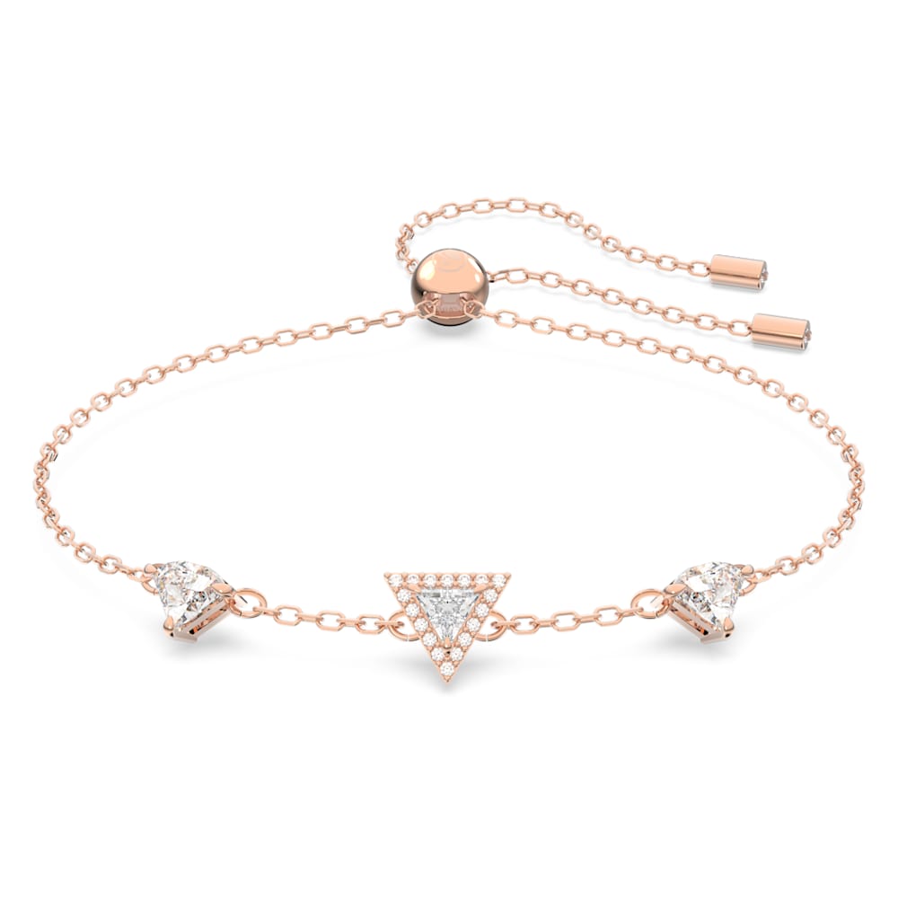 Buy SWAROVSKI Bracelet, Clear circle-cut with Matching Crystal Pavé on a  Rose-Gold Tone Finish Setting, Part of the Angelic Collection at Amazon.in