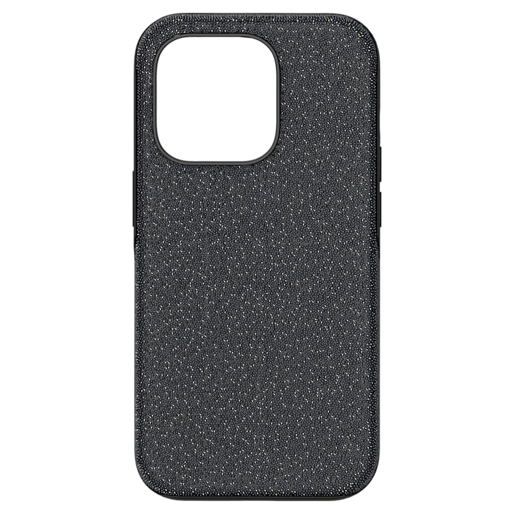 High smartphone case, iPhone® 14 Pro, Black | Swarovski