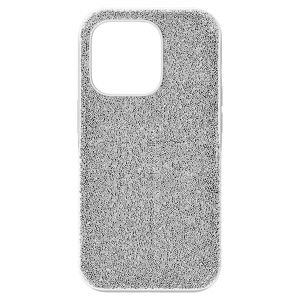 High smartphone case, iPhone® 14 Pro, Silver tone | Swarovski