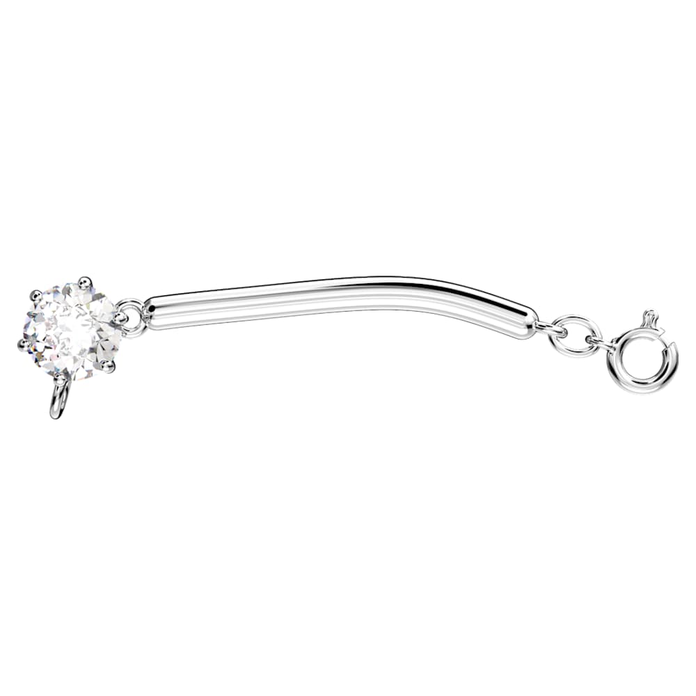 Constella extender, Round cut, White, Rhodium plated Swarovski