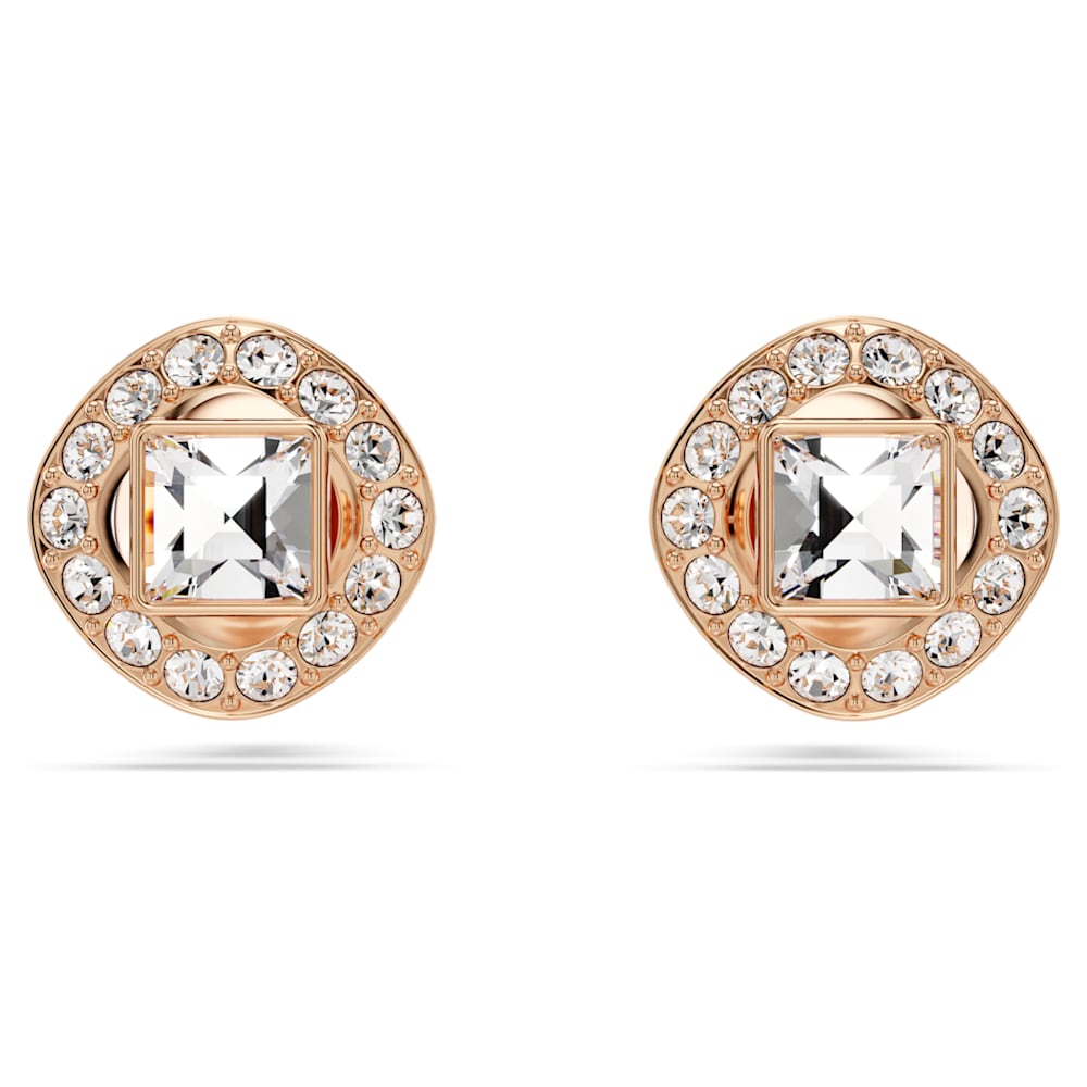 Stylish Rose Gold American Diamond Floral Shaped Stud Earring For Wome   Priyaasi