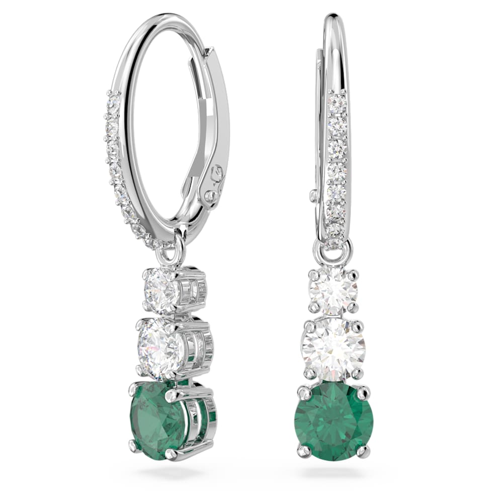 Swarovski Stilla Attract Drop Round Cut Earrings