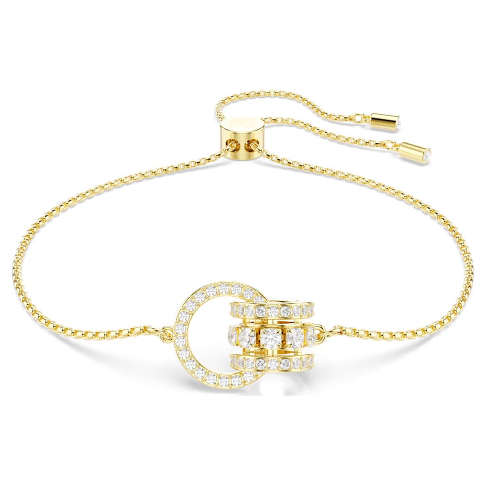Hyperbola ブレスレット, インターロッキングループ, ホワイト, 18K
