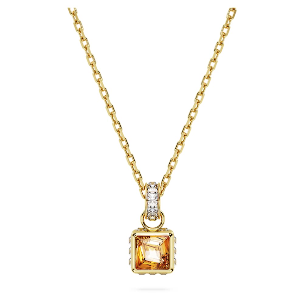 スワロフスキーChroma ペンダント 5692496 Chroma pendant, Cushion cut, Multicolored, Gold-tone plated