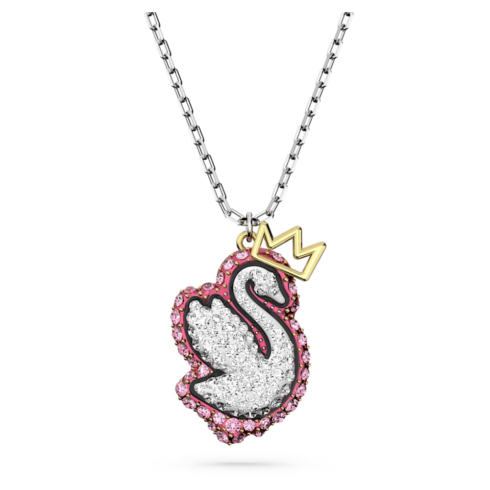 Swarovski white swan necklace on sale