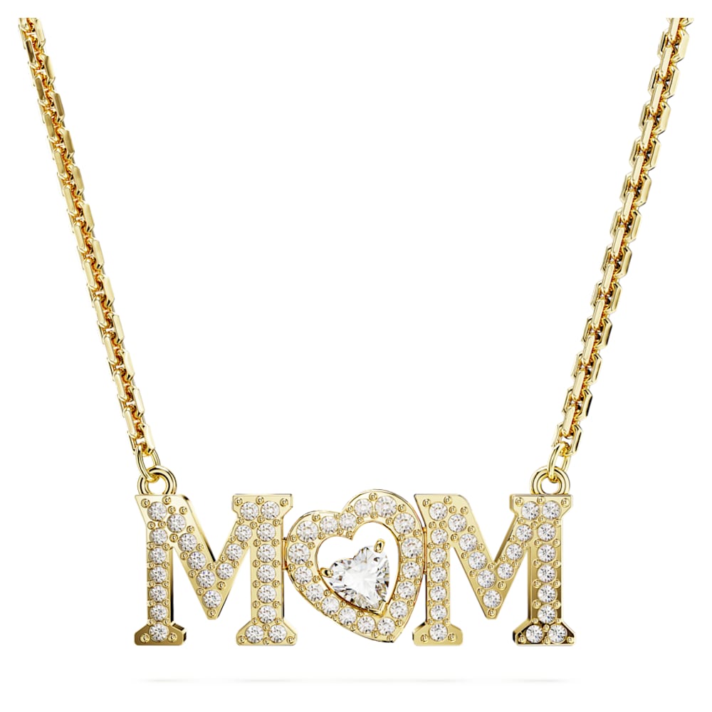 Greatest Mom World Lucky Love Necklace, Jewelry White Gold Gift for Mo
