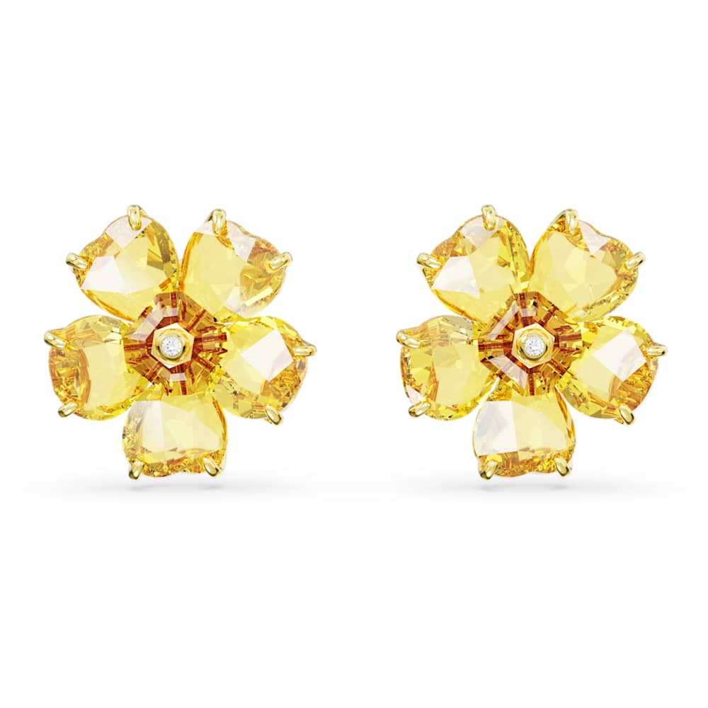 Swarovski yellow earrings new arrivals