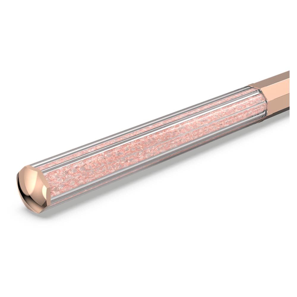 Crystalline ballpoint pen, Octagon shape, Rose gold tone, Rose gold