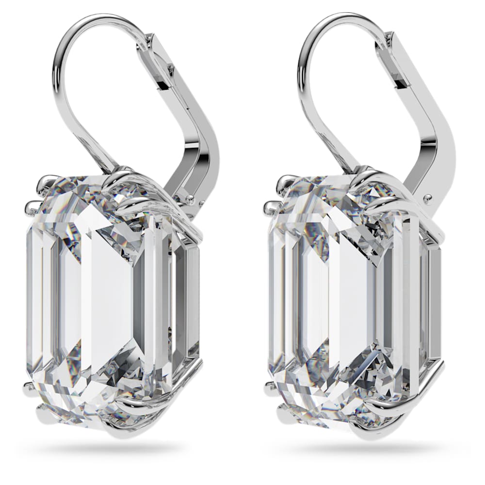 Millenia Set Mixed Cuts White Rhodium Plated Swarovski