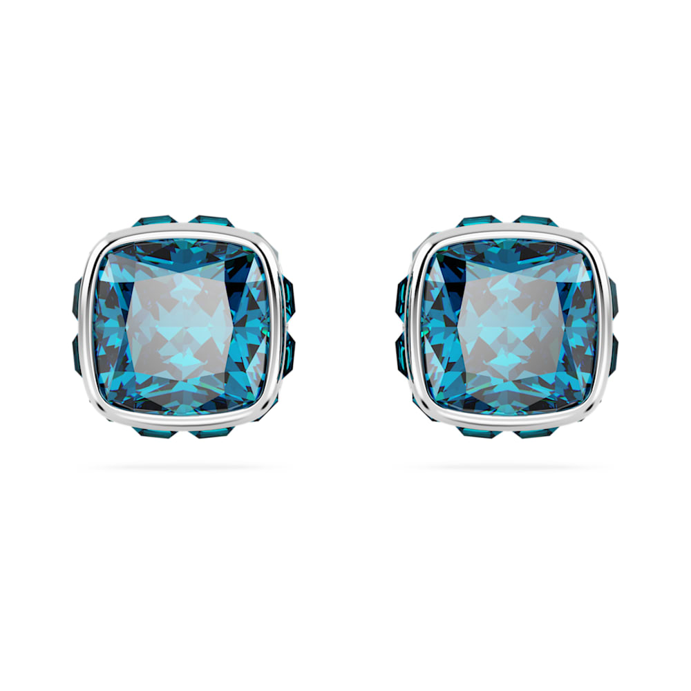 Voylla Brass Silver Hoop Style Blue Dangler Earrings with Silver Beads for  Women and Girls  Amazonin Jewellery