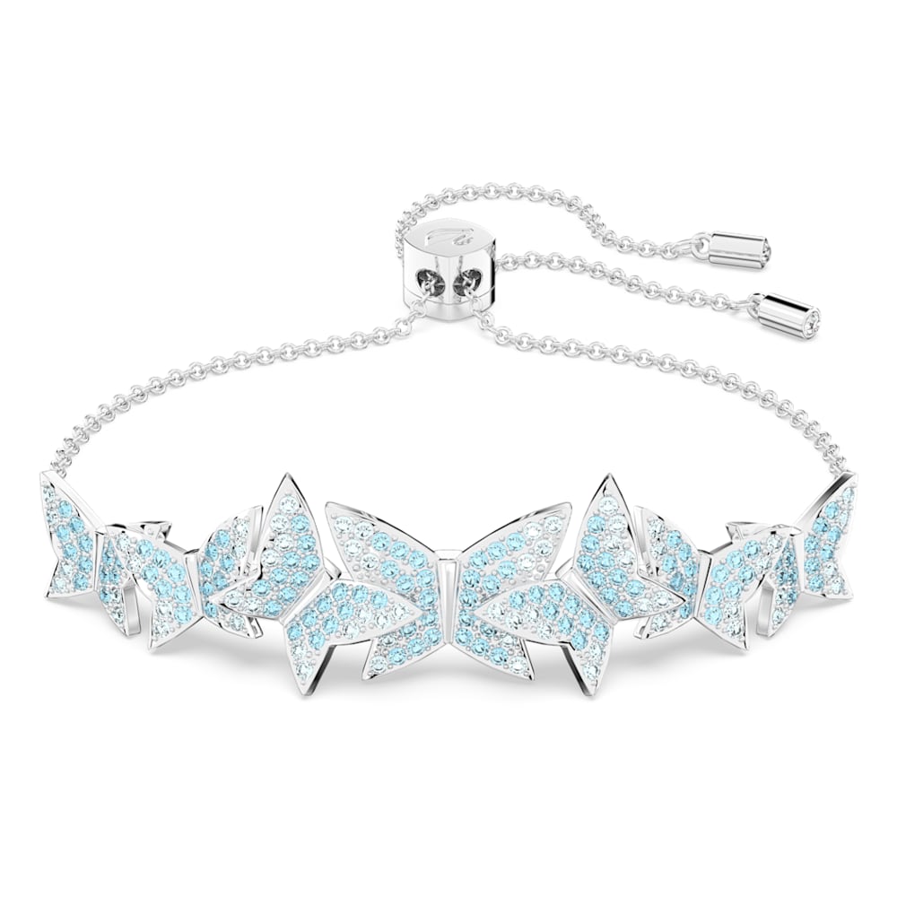 大人気定番商品 Idyllia Lilia ロジウム・プレー ブルー, チョウ, ブレスレット, アクセサリー