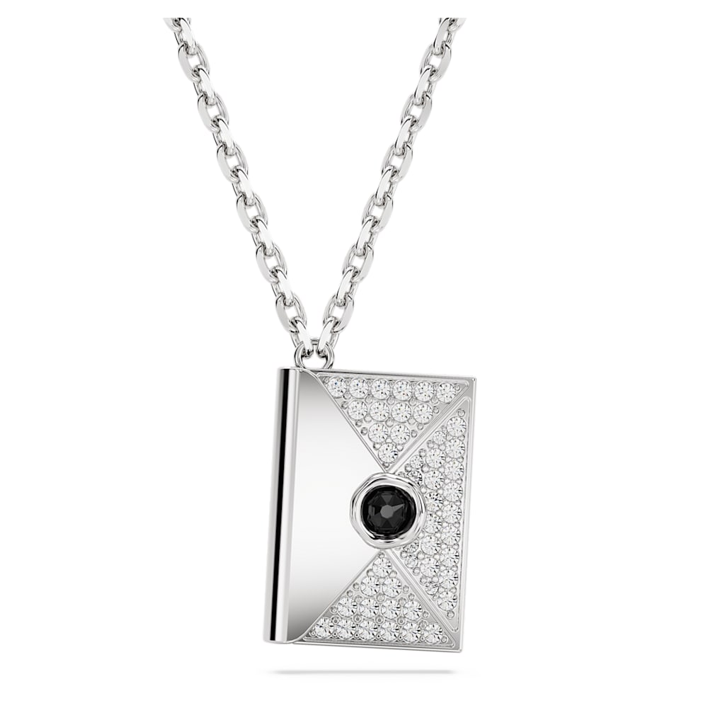 Sterling initial necklace with Swarovski birthstone – Laurel Leaf Stamping