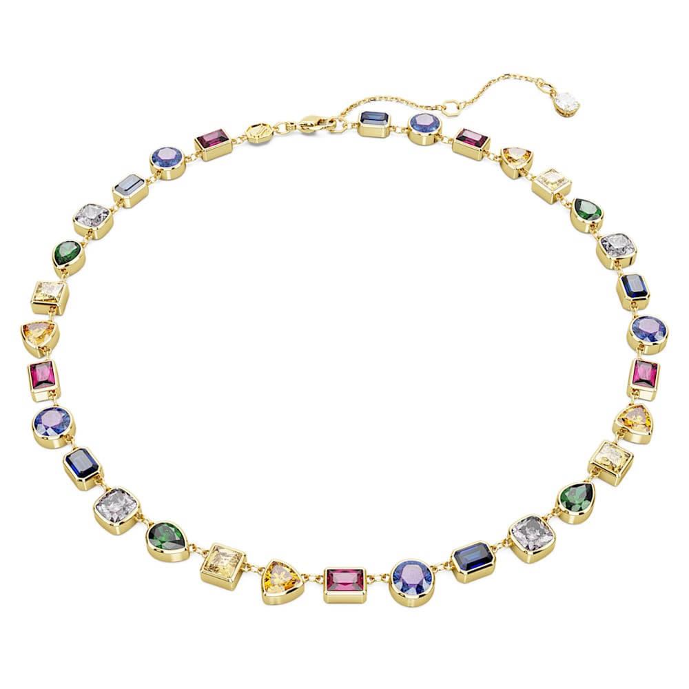 Imber ネックレス, ミックスカット, マルチカラー, 18Kゴールド