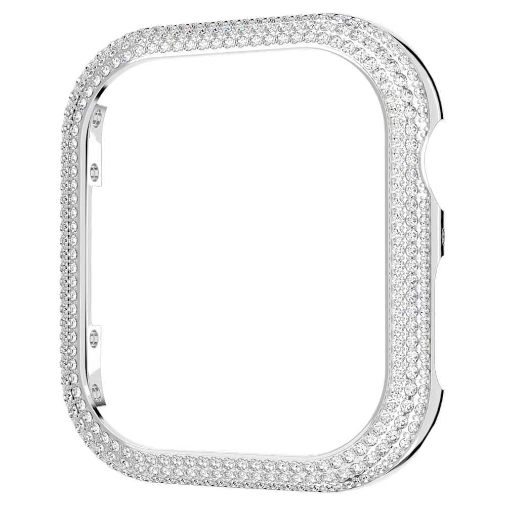 Sparkling case, For Apple Watch® Series 7, 41 mm, Silver tone 