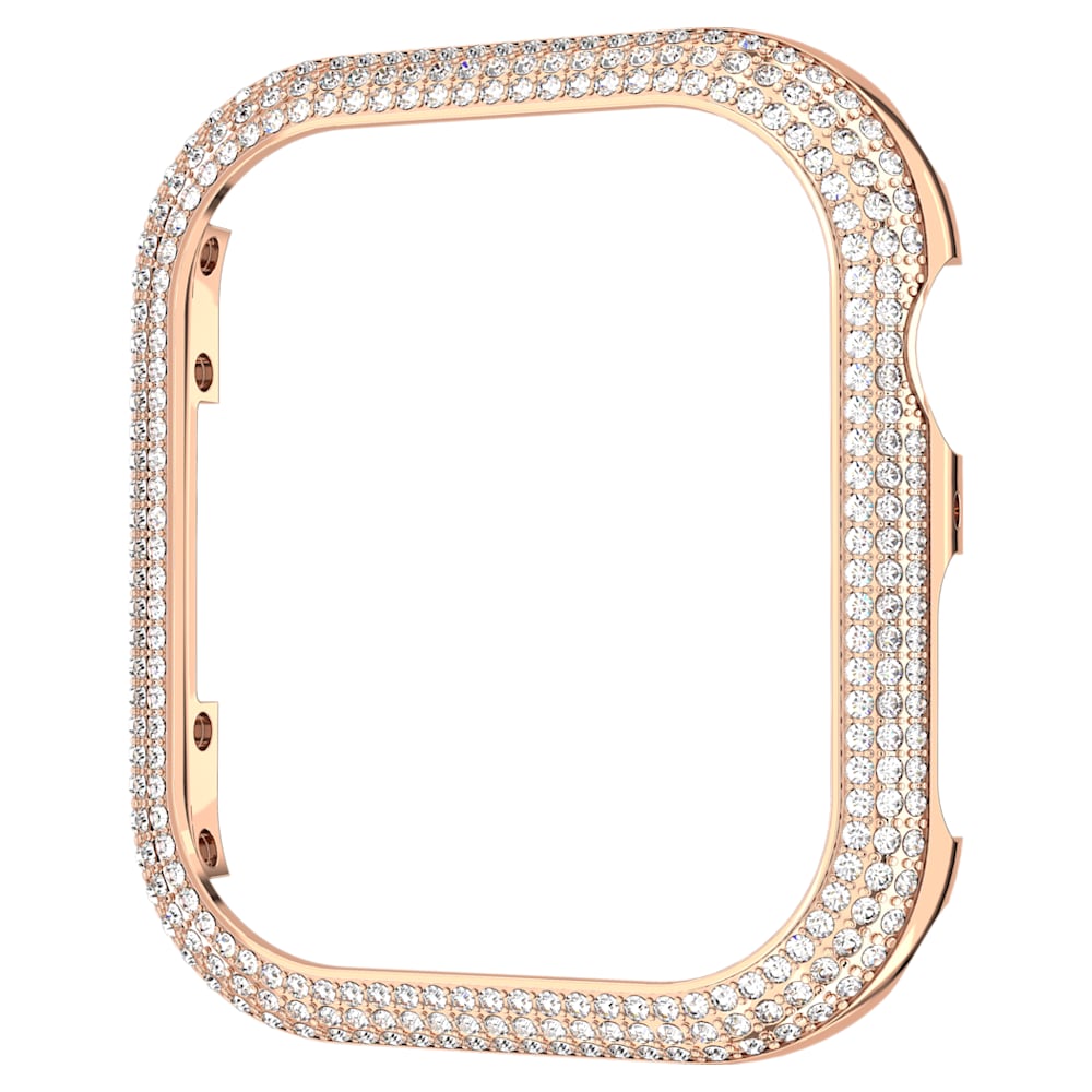 Sparkling case, For Apple Watch® Series 7, 41 mm, Rose gold tone 