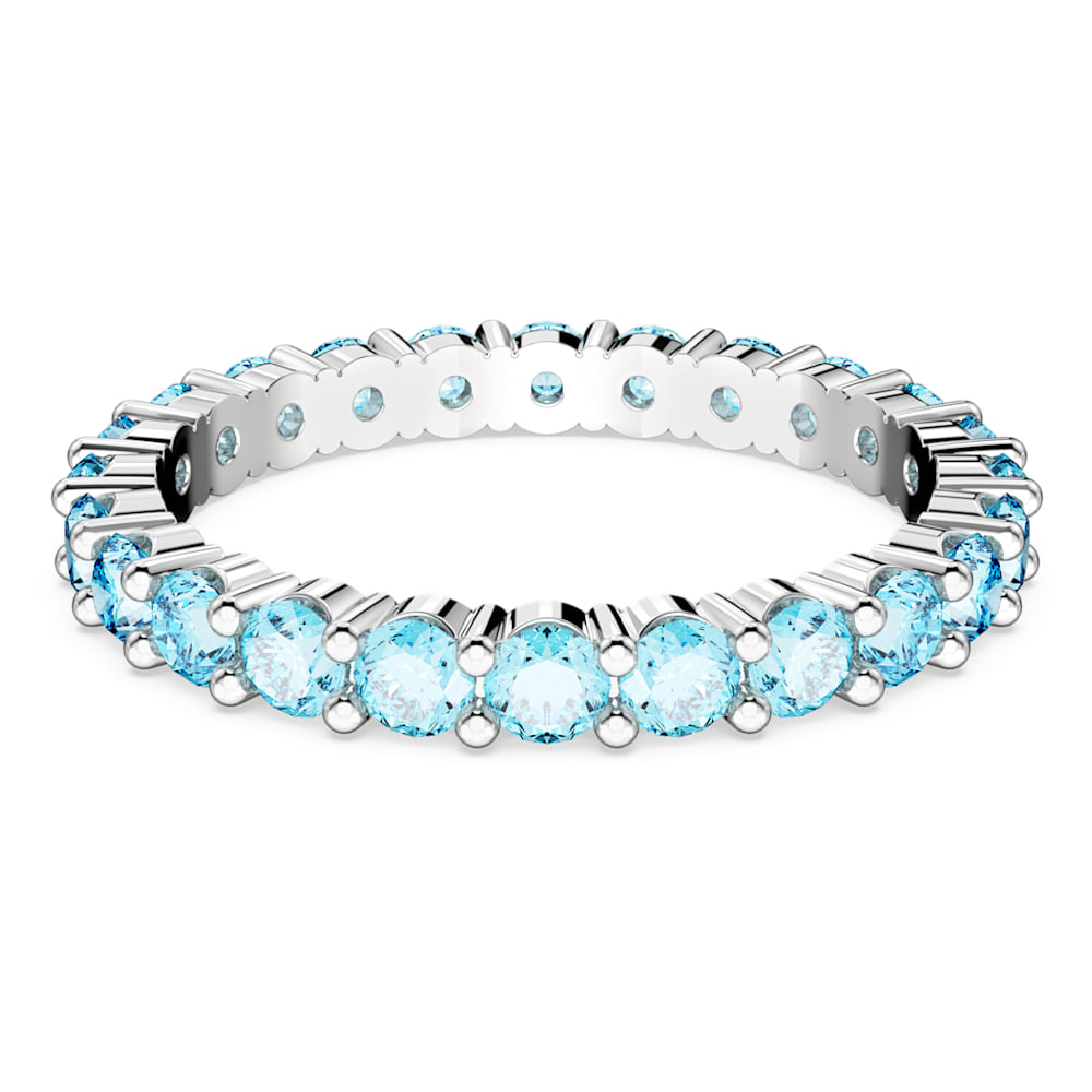 I have this and the clear stone! It is beautiful! Fun Aquamarine Silver Ring!  Oval Aqua… | Bridesmaid jewelry sets, Touchstone crystal jewelry, Swarovski  jewelry