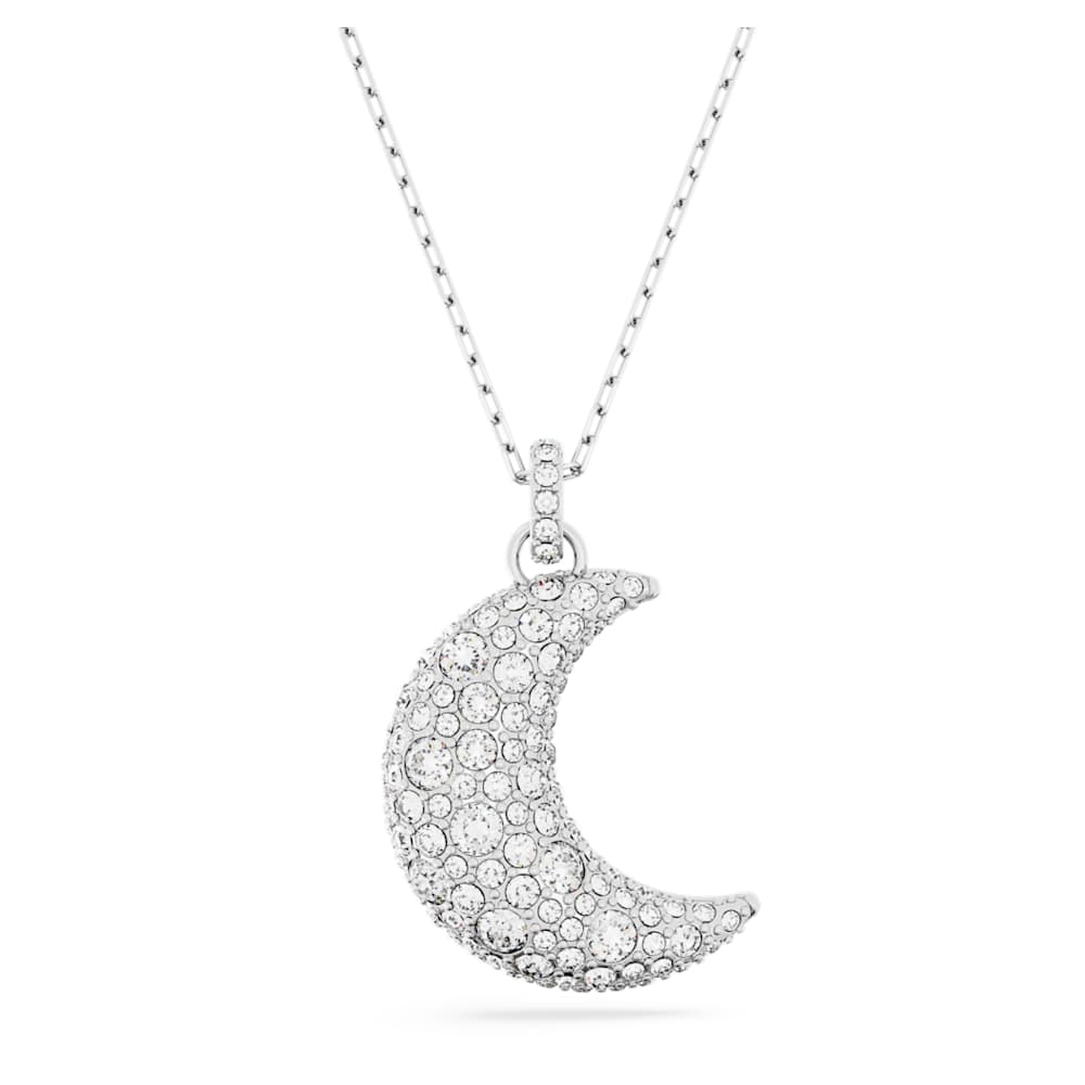Swarovski Luna pendant Moon White Rhodium Finished