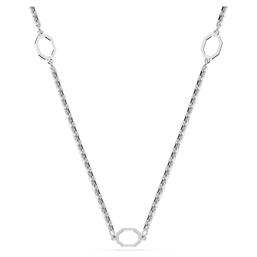 Symbolica carrier necklace White Rhodium plated Swarovski