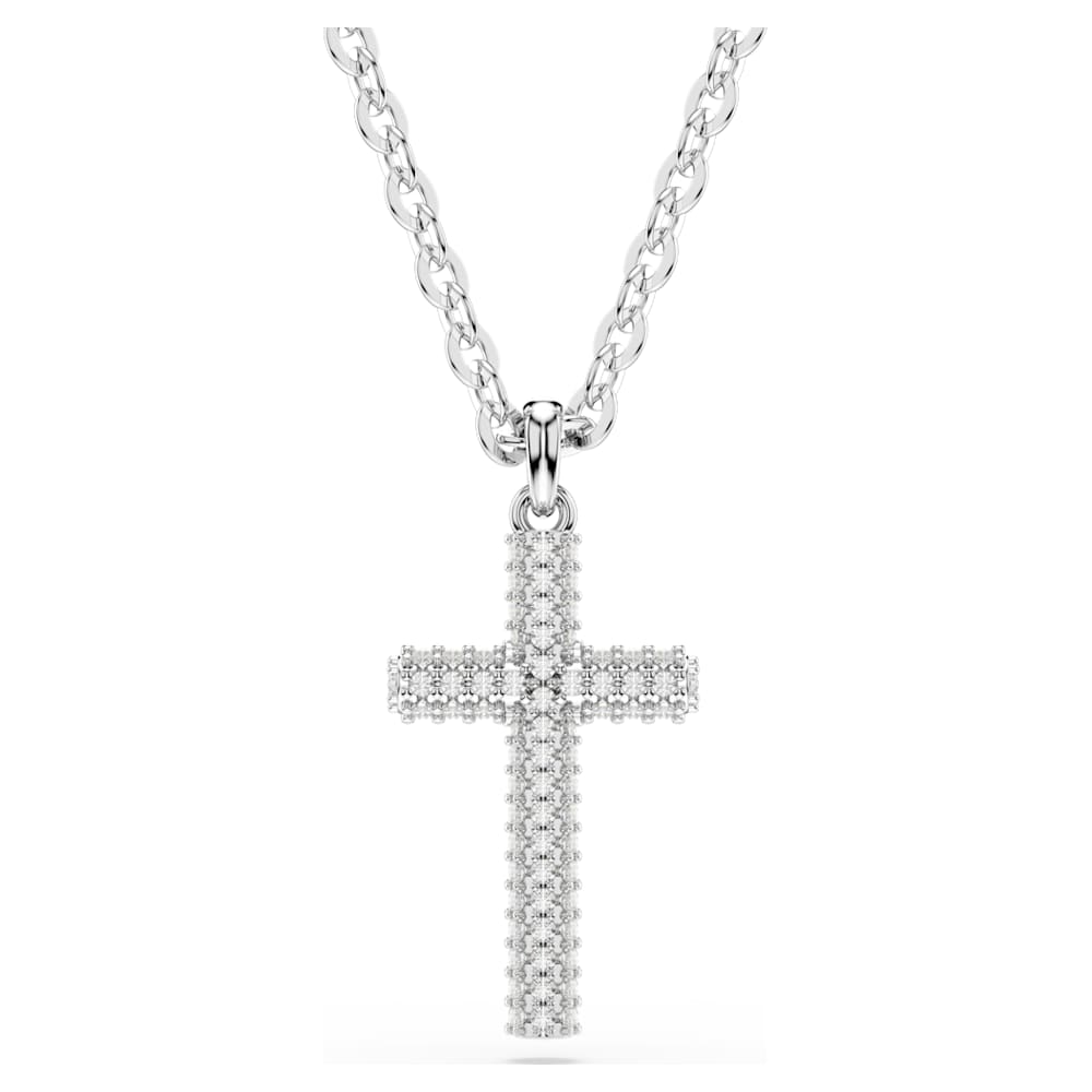 SWAROVSKI パヴェ クロス ネックレス シルバー 741 【公式通販】