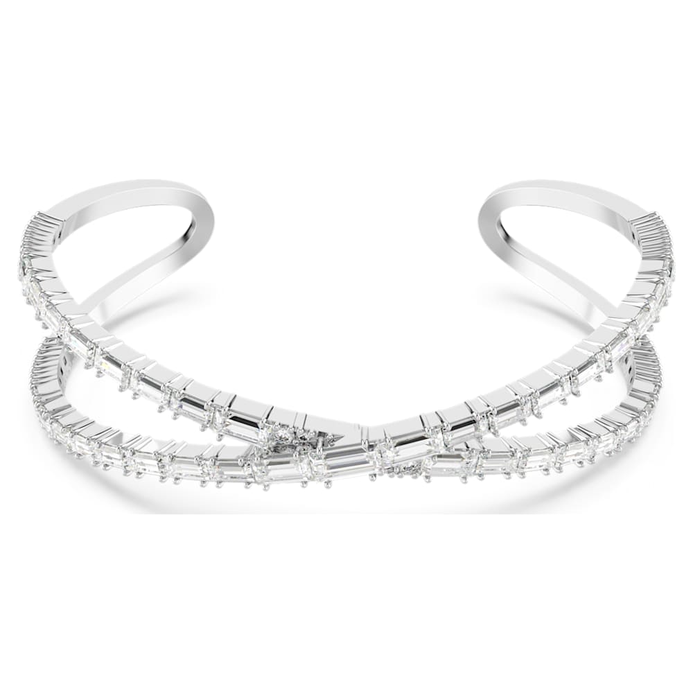 Swarovski Hyperbola cuff Infinity White Rhodium plated