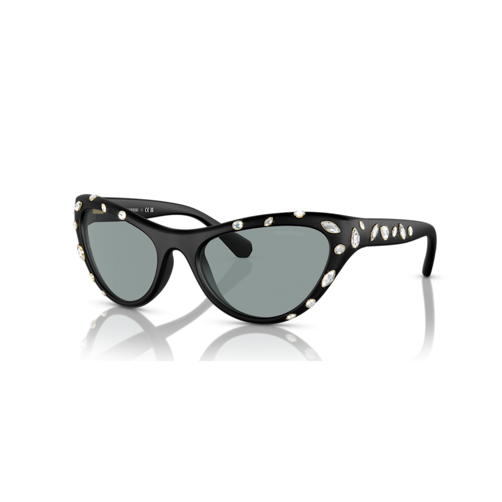 Sunglasses, Statement, SK0335 32U, Gold tone | Swarovski