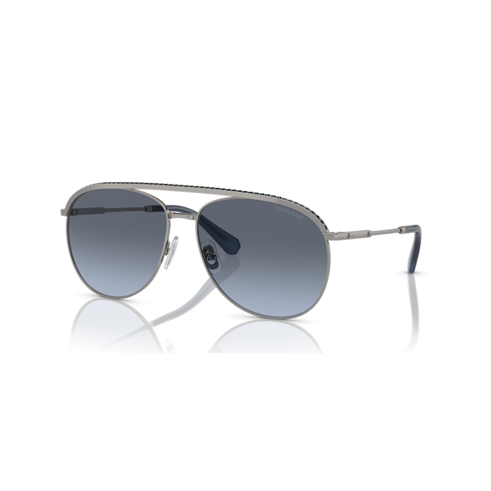 Sunglasses, Pilot shape, SK7005, Blue | Swarovski
