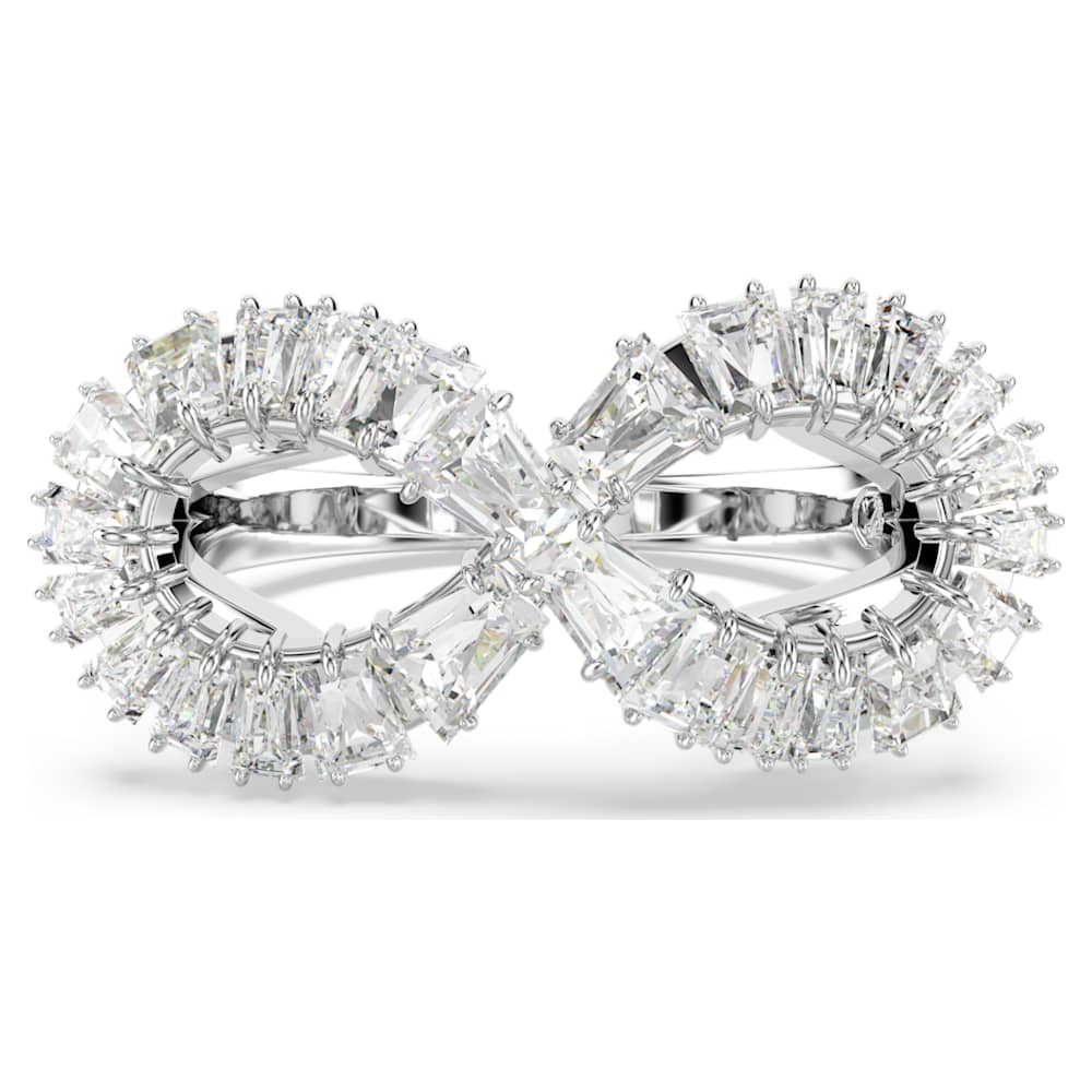 Anillo de c ctel Hyperbola S mbolo del infinito Blanco Ba o de