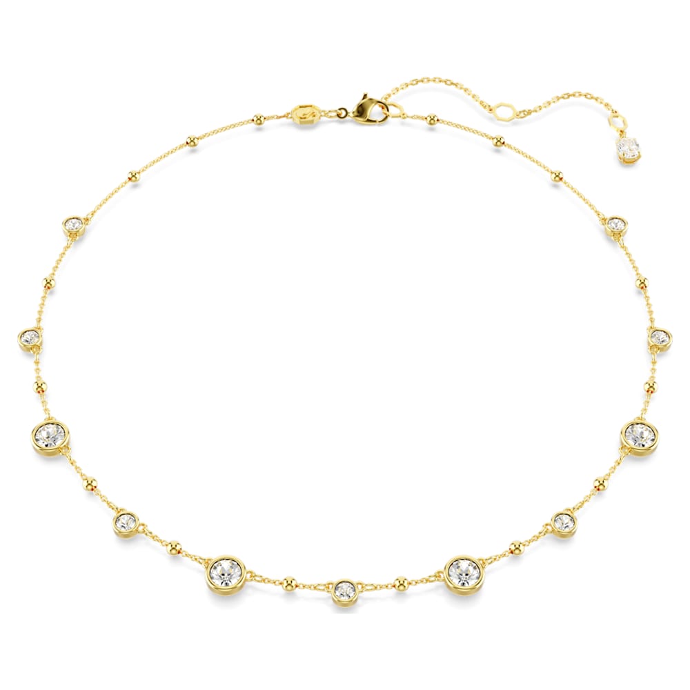 Round Mesh Necklace with Magnetic Clasp Rhodium | Gold / 19 Inches